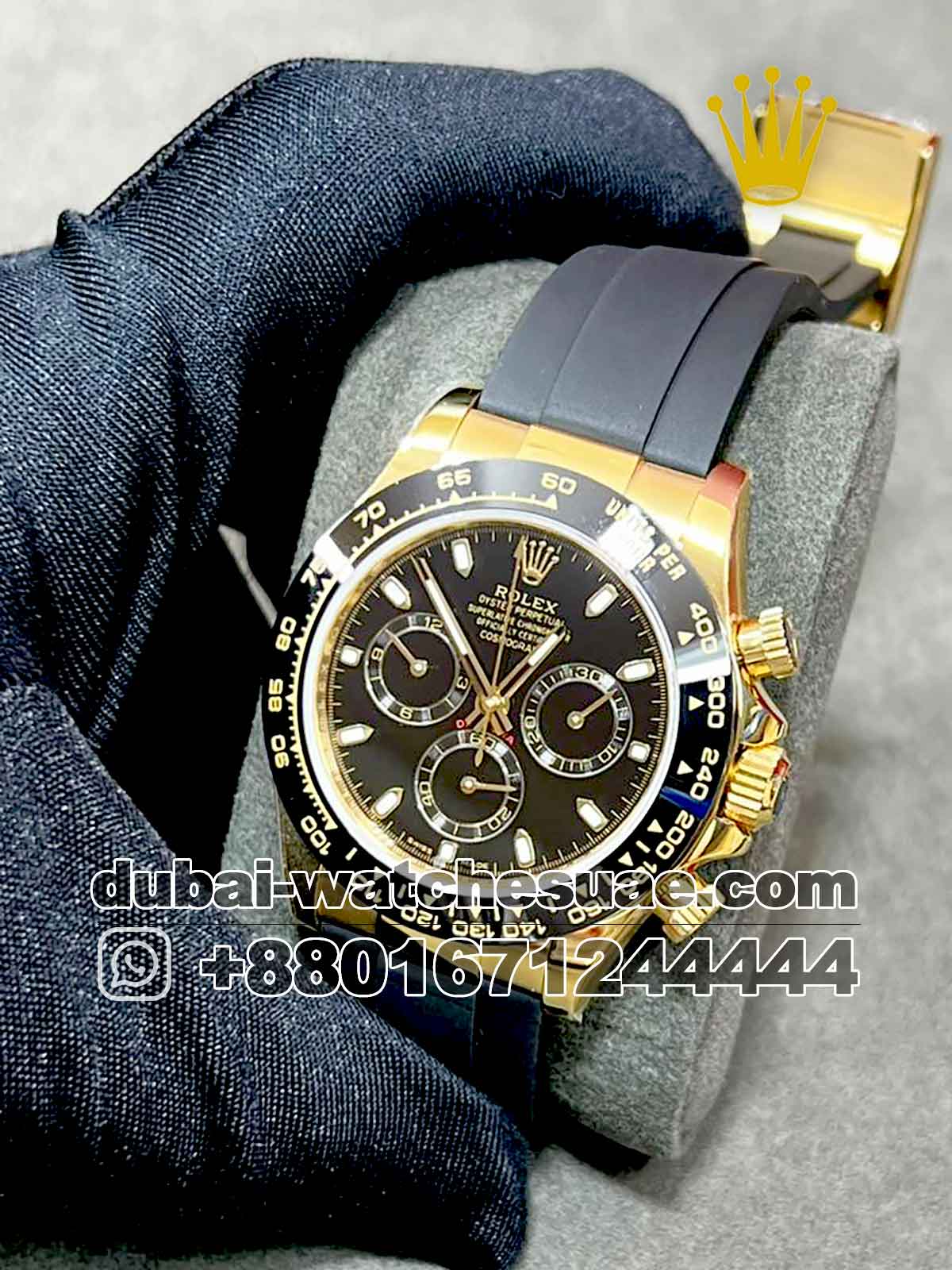 Copy Rolex Cosmograph Daytona 40 mm Black dial