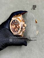 Audemars Piguet Royal Oak Chronograph Rose Gold Dial With Brown