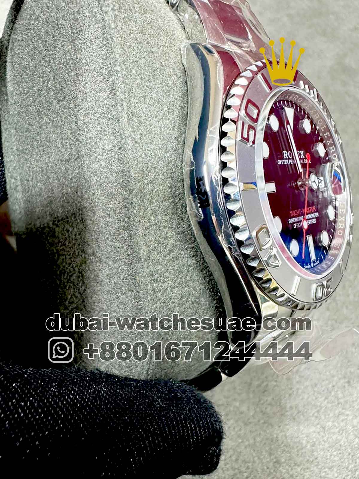 Replica Rolex Yacht  Master Blue Dial  With Oyster Bracelet