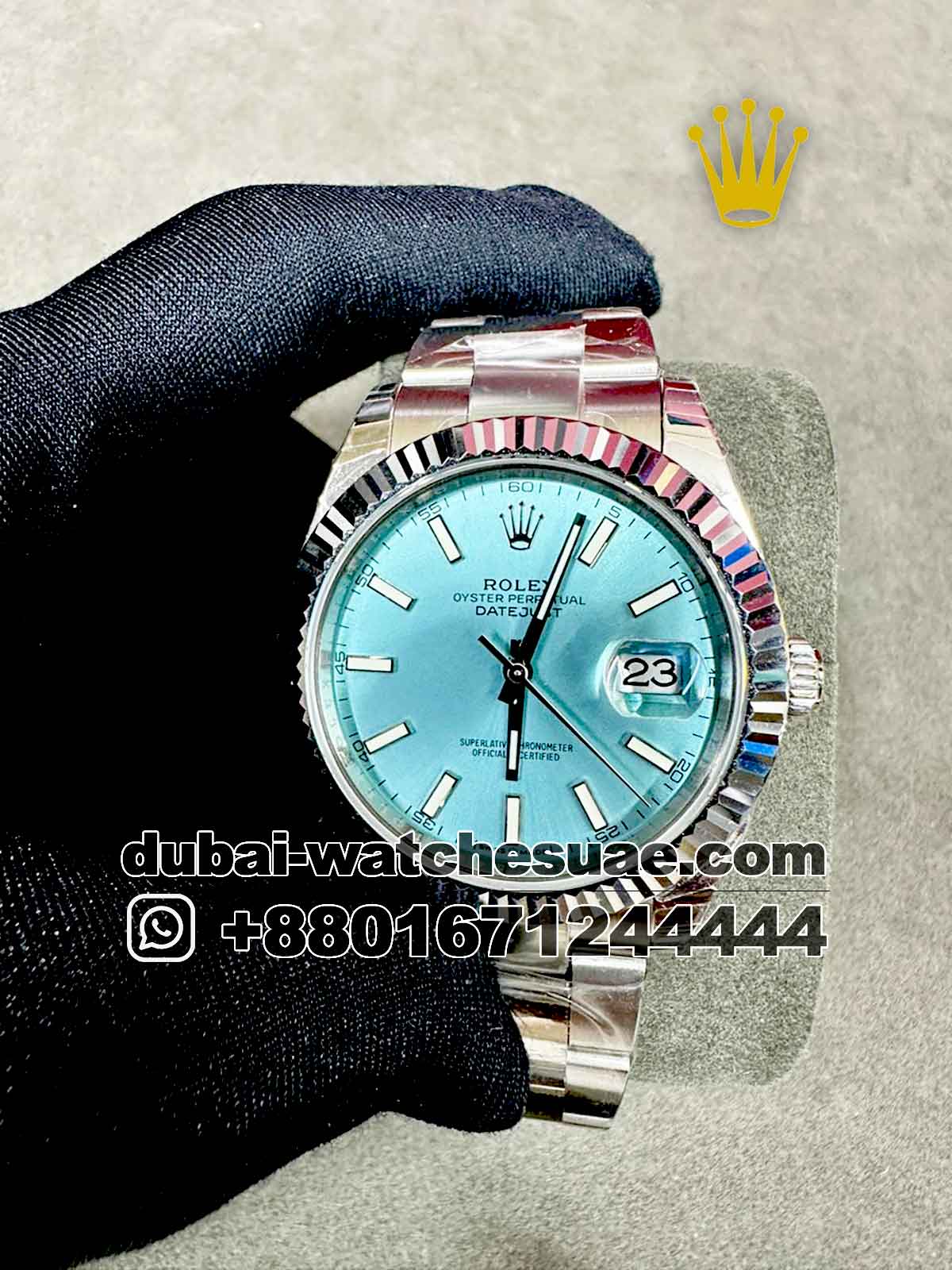 Copy Rolex date just Tiffany Blue 116234